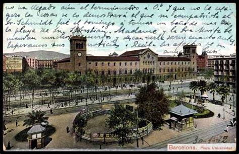 Ansichtskarte Postkarte Barcelona Katalonien Plaza Akpool De