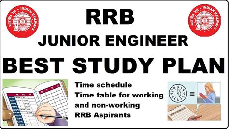 Rrb Je The Best Study Time Table Cen Youtube