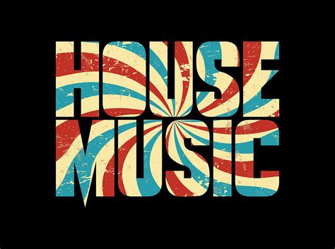 House Music Retro Vintage Electronic Music Digital Art by Maltiben Patel - Pixels