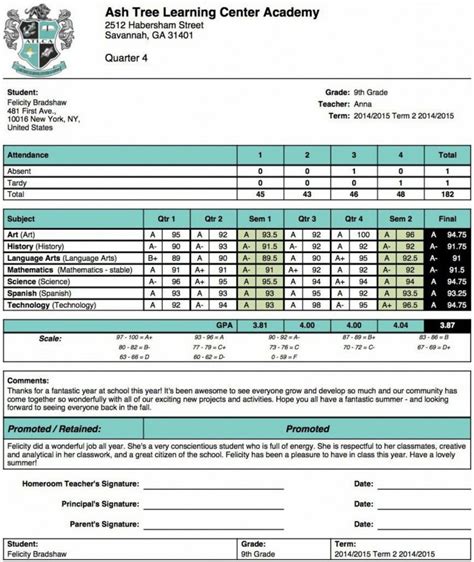 How To Create A Report Card Template In Excel Free Sample Example And Format Templates Free