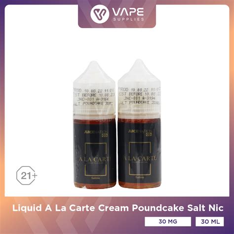 Jual Liquid A La Carte Cream Poundcake Salt Nic 30ML Ala Carte