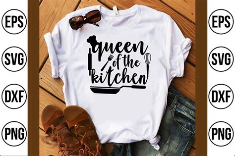 Queen Of The Kitchen Svg Cut File By Teebusiness Thehungryjpeg