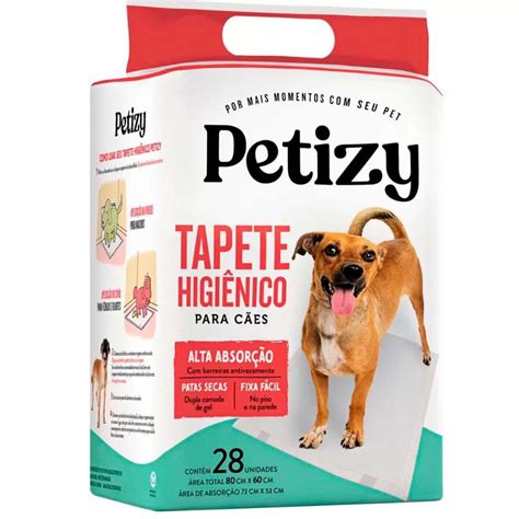 Tapete Higiênico Cães Pet 80x60 28un Descartável Para Cachorro no Shoptime