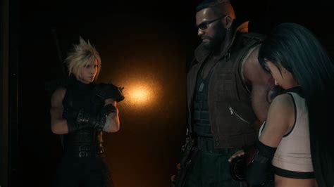 Final Fantasy 7 Remake Characters Cloud Strife Barret And Tifa Mission