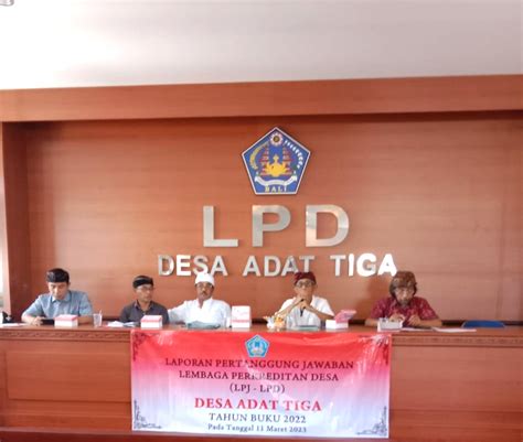 Lpd Tiga Gelar Lpj Tahun Buku Mampu Tumbuh Positif Dan Serahkan