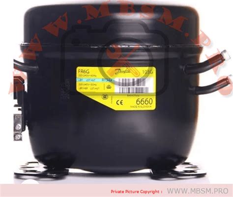 Mbsm Pro SECOP DANFOSS FR6G Compressor 103G 6660 1 6 Hp 1 5 Hp