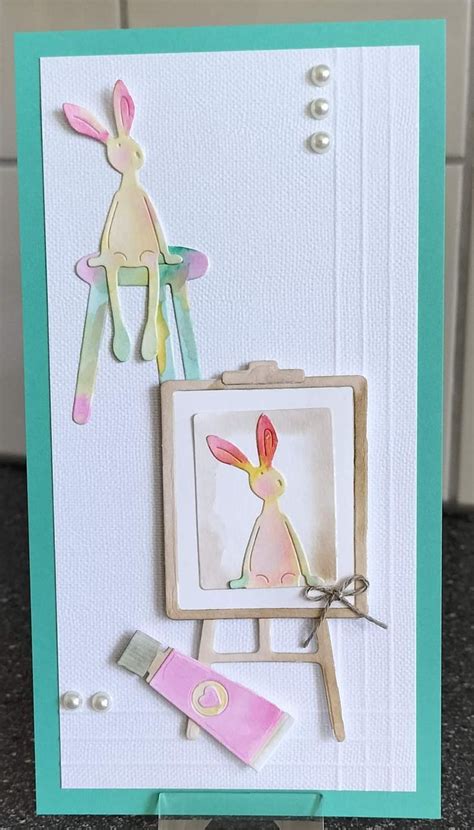 Pin By Ina Foster Robertson On Bunnies Easter Cards Handmade Cards