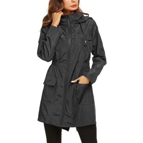 Pc Femmes Imperm Able L Ger Capuche Veste De Randonn E Manteau