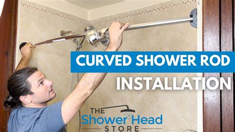 How To Install A Curved Shower Rod No Tools Needed