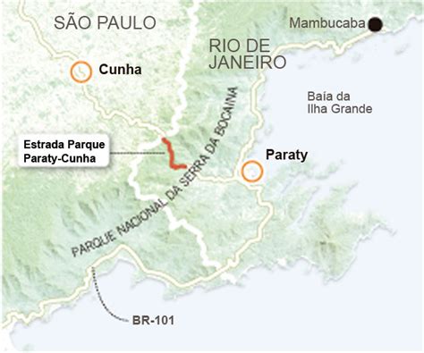 Distancia De Cunha A Paraty - O Globo - A estrada-Parque Paraty-Cunha