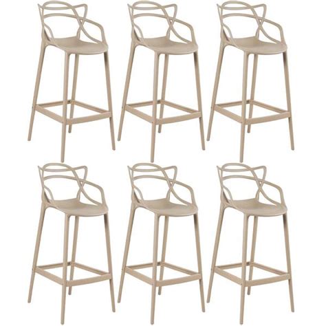 Kit X Banquetas Altas Masters Allegra Nude Leroy Merlin