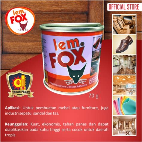 Jual Lem Fox Kaleng Gram Lem Kuning Serbaguna Shopee Indonesia