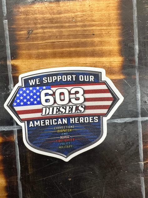 American Heroes Sticker 603 Diesels