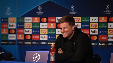 Press Conference Eddie Howe Pre Paris Saint Germain A Youtube