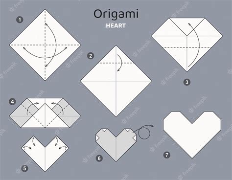 Origami 3d Heart Instructions