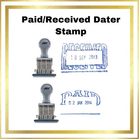 Paid/ Received Dater Stamp | Shopee Philippines