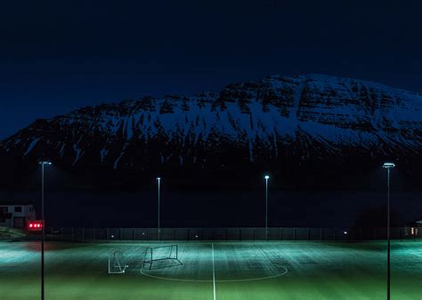 Soccer Field Wallpaper Night