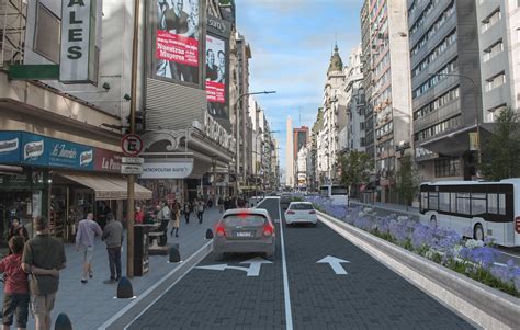 Buenos Aires Me Quiere Avenida Corrientes Peatonal