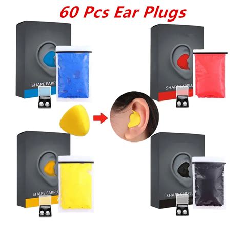 Bouchons D Oreilles Moulables En Silicone 60 Pi Ces Paquet Anti Bruit R