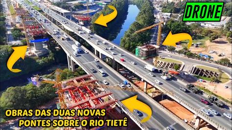 Drone Na Rodovia Castello Branco Obras Das Novas Pontes Sobre O Rio