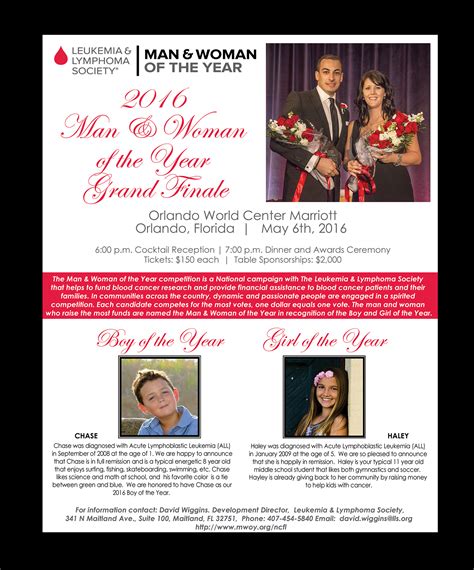 Leukemia & Lymphoma Society Man & Woman of the Year | Orange Appeal