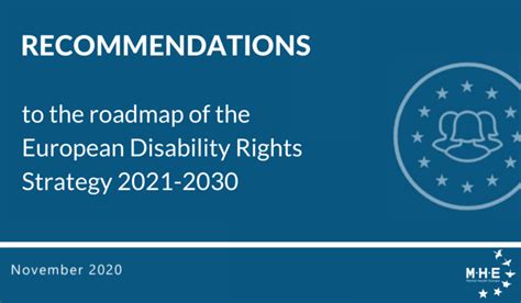 Mhes Recommendations To The Roadmap Of The European Disability Rights