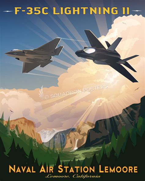 NAS Lemoore F-35C Lightning II - Squadron Posters