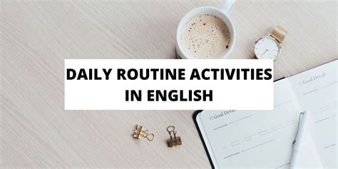 Daily Routine In English Complete List Example Sentences Speak