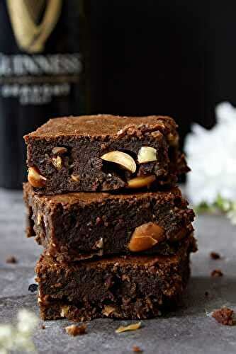 Brownies fondant à la Guinness et aux cacahuètes de Travel Food et