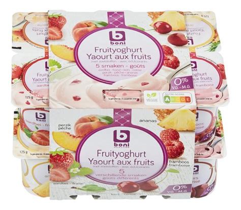 BONI Yoghurt Fruit 5 Smaken 0 Vg Bestellen Colruyt