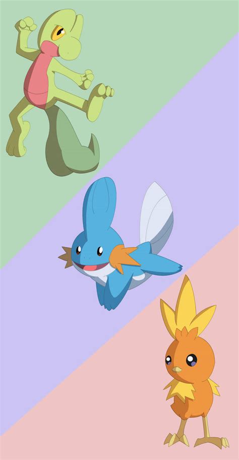 Hoenn Starters By Sandstormer On Deviantart