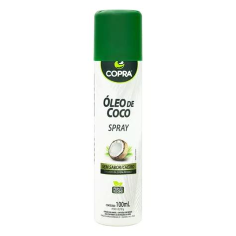 Óleo de Coco Spray sem Sabor Copra Frasco 100ml MercadoLivre