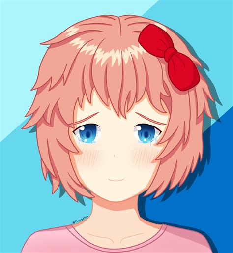 Sayori flashes a weak smile : r/DDLC