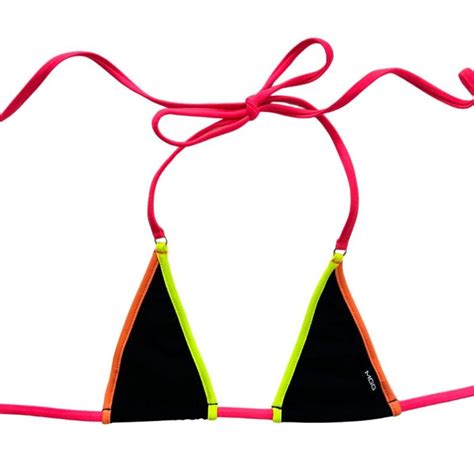 Neon Lights Nano Bikini Top Micro Gigi