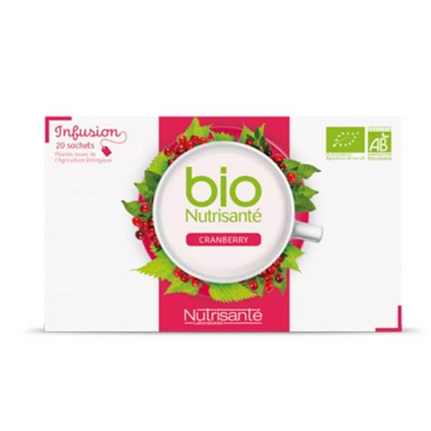 Bio Nutrisanté Infusion Cranberry 20 Sachets