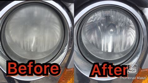 How To Clean Foggy Headlights Youtube