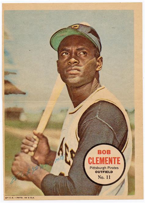 Lot 1967 Topps Baseball Pin Ups Poster Inserts 11 Roberto Bob Clemente