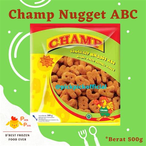 Jual Champ Nugget ABC 500g Indonesia Shopee Indonesia