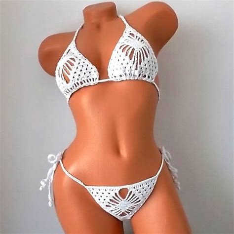 Handmade Micro Bikini Crochet Mini Sexy Erotic Beach Bikini