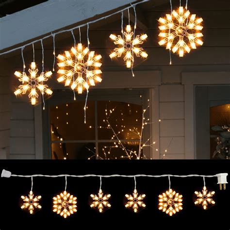 Ge Snowflake 96 Count Random Sparkling White Snowflake Led