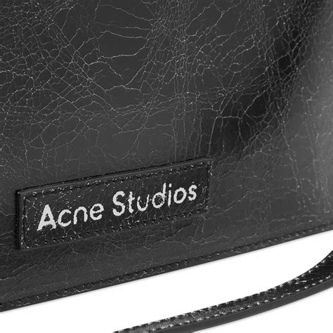 Acne Studios Women S Platt Mini Crackle Bag In Black Acne Studios