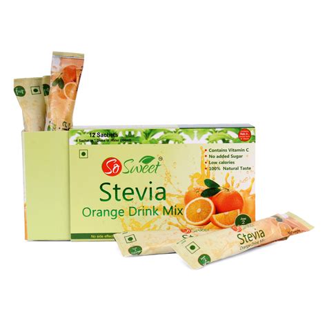 So Sweet Stevia Orange Drink Sugar Free 100natural Sweetener