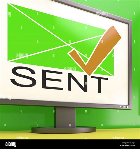 envelope  monitor showing delivered messages  correspondence