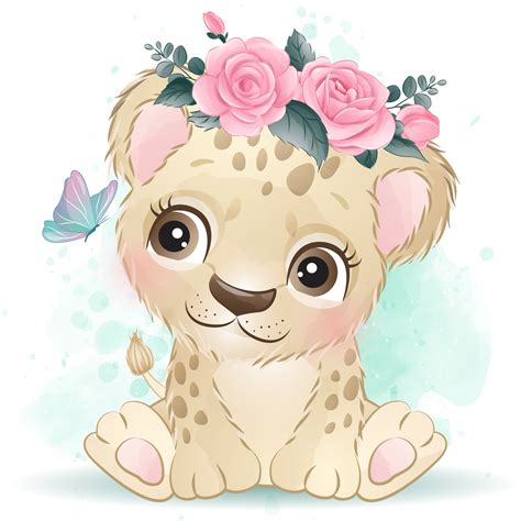 Cute Leopard Clipart