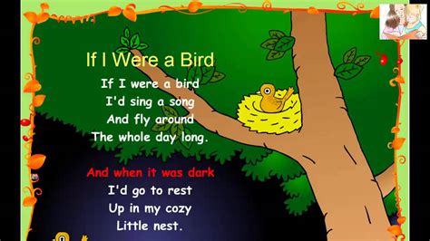 Teach Your Child English Song If I Were A Bird Youtube