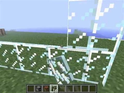 Tutorial Como Hacer Cristal Y Panel De Cristal Minecraft Youtube