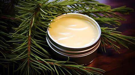 Premium Ai Image Homemade Organic Natural Spruce Pine Tree Resin Ointment