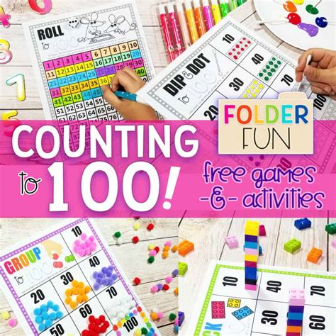 Counting To 100 Games File Folder Fun