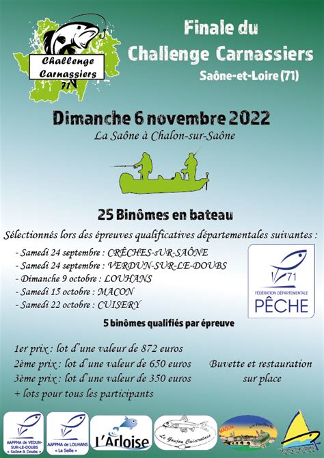 Challenge Carnassiers De Saône Et Loire Fédération De Pêche De Saône