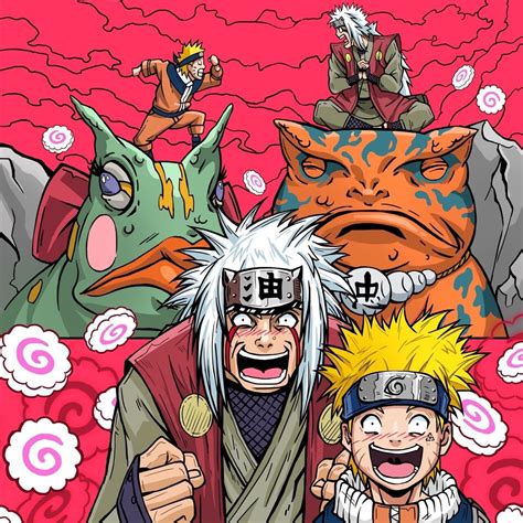 Artstation Jiraiya And Naruto